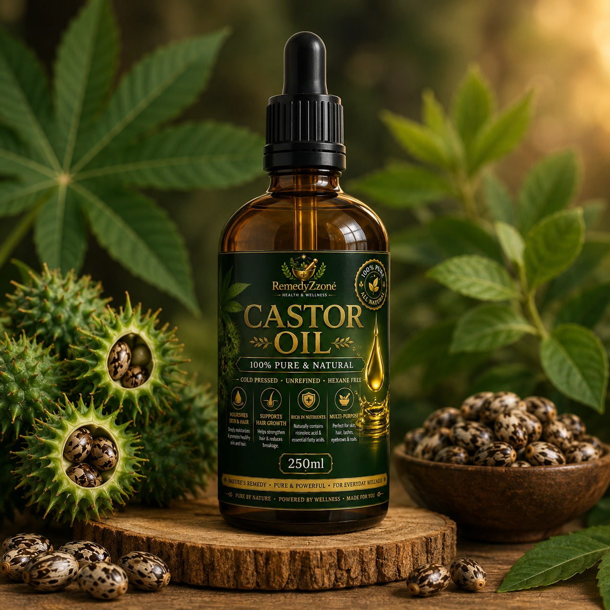 Castor Oil – 100% Pure & Natural Cold Pressed | 250ml